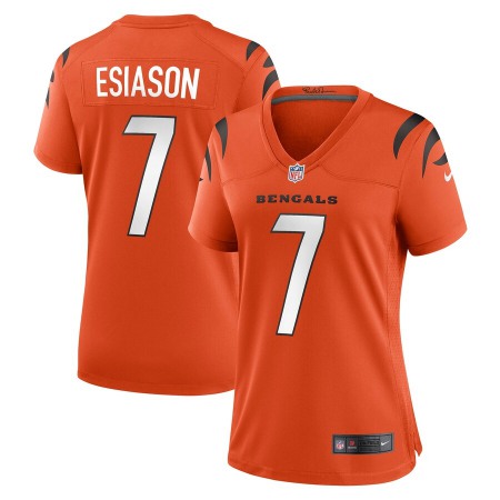 Cincinnati Bengals #7 Boomer Esiason Orange Nike Women's Game Jersey