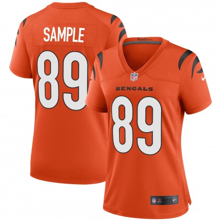 Cincinnati Bengals #89 Drew Sample Orange Nike Women's Game Jersey