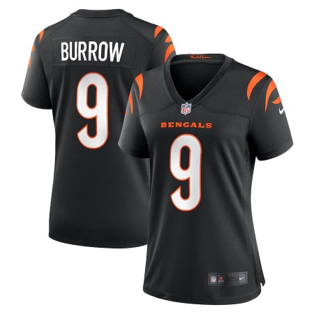 Cincinnati Bengals #9 Joe Burrow Black Nike Women's Game Jersey