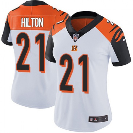 Nike Bengals #21 Mike Hilton White Women's Stitched NFL Vapor Untouchable Limited Jersey