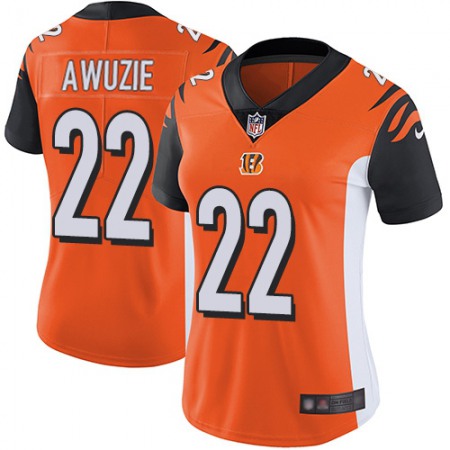 Nike Bengals #22 Chidobe Awuzie Orange Alternate Women's Stitched NFL Vapor Untouchable Limited Jersey