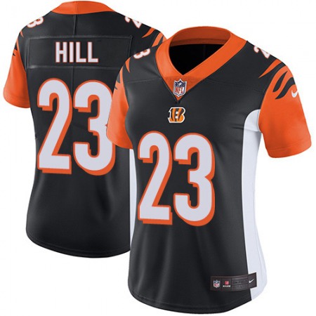 Nike Bengals #23 Daxton Hill Black Team Color Women's Stitched NFL Vapor Untouchable Limited Jersey