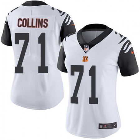 Nike Bengals #71 La'el Collins White Women's Stitched NFL Limited Rush Jersey