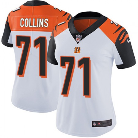 Nike Bengals #71 La'el Collins White Women's Stitched NFL Vapor Untouchable Limited Jersey