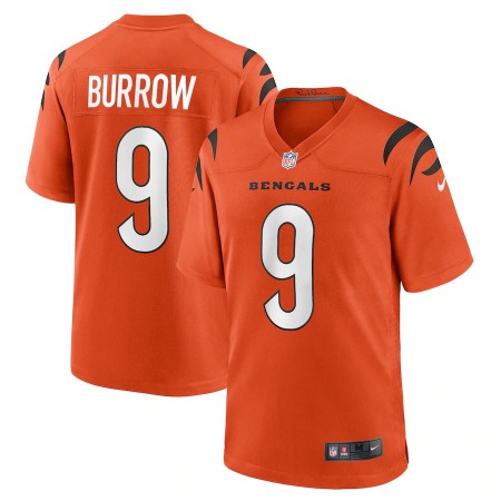 Cincinnati Bengals #9 Joe Burrow Orange Youth Nike Alternate Game Jersey