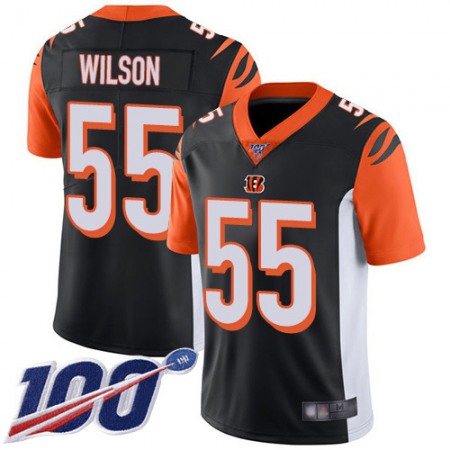 Nike Bengals #55 Logan Wilson Black Team Color Youth Stitched NFL 100th Season Vapor Untouchable Limited Jersey