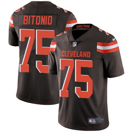 Nike Browns #75 Joel Bitonio Brown Team Color Youth Stitched NFL Vapor Untouchable Limited Jersey