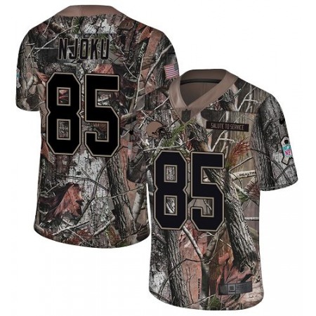 Nike Browns #85 David Njoku Camo Youth Stitched NFL Limited Rush Realtree Jersey