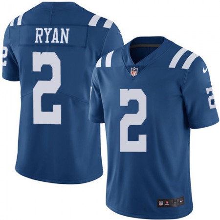 Nike Colts #2 Matt Ryan Royal Blue Youth Stitched NFL Limited Rush Jersey