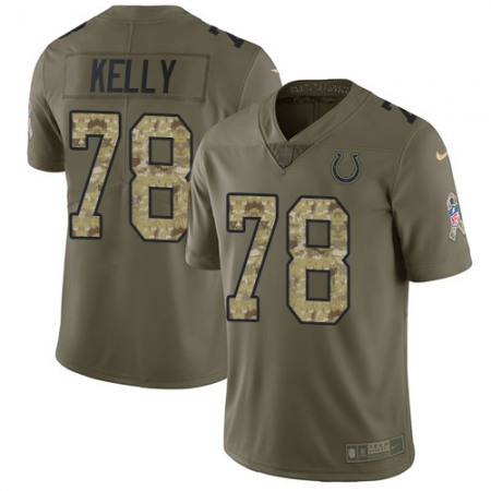 Nike Colts #78 Ryan Kelly Olive/Camo Youth Stitched NFL Limited 2017 Salute to Service Jersey