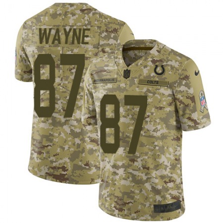 Nike Colts #87 Reggie Wayne Camo Youth Stitched NFL Limited 2018 Salute to Service Jersey