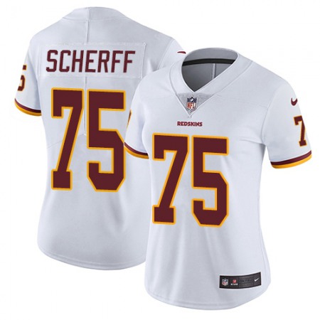 Nike Commanders #75 Brandon Scherff White Women's Stitched NFL Vapor Untouchable Limited Jersey