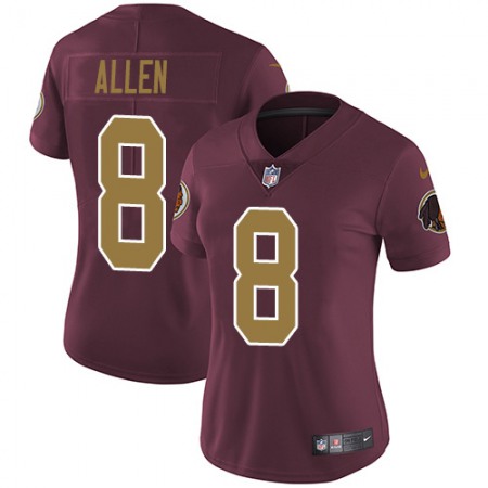 Nike Commanders #8 Kyle Allen Burgundy Red Alternate Women's Stitched NFL Vapor Untouchable Limited Jersey