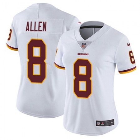 Nike Commanders #8 Kyle Allen White Women's Stitched NFL Vapor Untouchable Limited Jersey