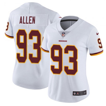 Nike Commanders #93 Jonathan Allen White Women's Stitched NFL Vapor Untouchable Limited Jersey