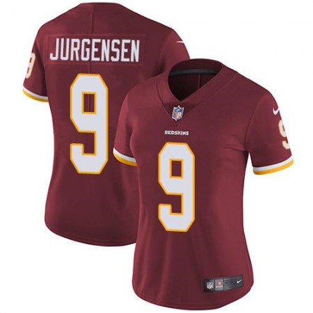 Nike Commanders #9 Sonny Jurgensen Burgundy Red Team Color Women's Stitched NFL Vapor Untouchable Limited Jersey