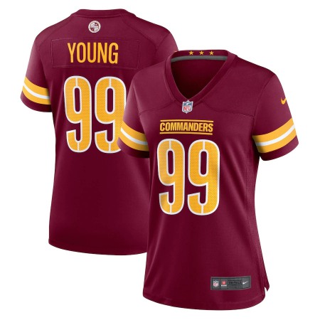 Washington Commanders #99 Chase Young Burgundy Women's Nike Game Jersey