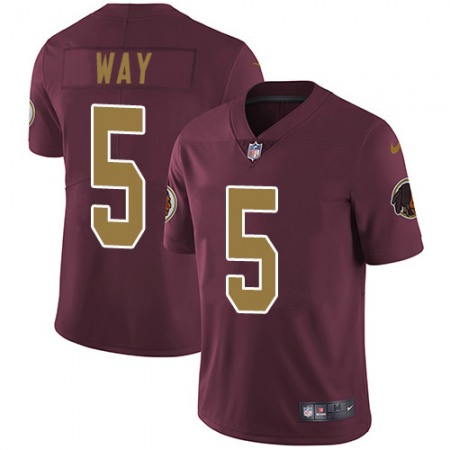 Nike Commanders #5 Tress Way Burgundy Alternate Youth Stitched NFL Vapor Untouchable Limited Jersey