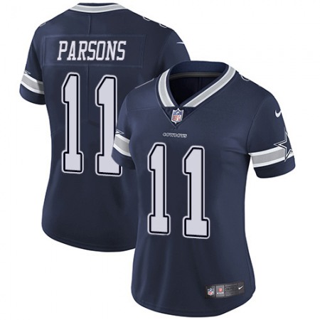 Nike Cowboys #11 Micah Parsons Navy Blue Team Color Women's Stitched NFL Vapor Untouchable Limited Jersey