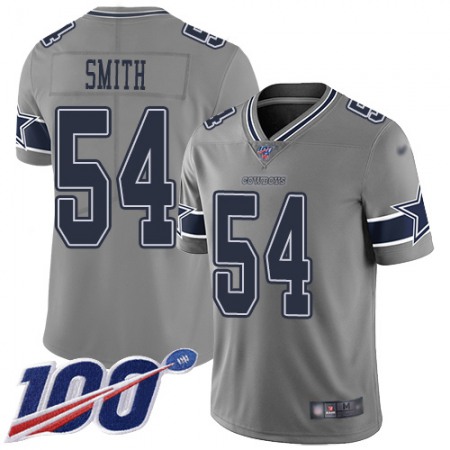 Nike Cowboys #54 Jaylon Smith Gray Youth Stitched NFL Limited Inverted Legend 100th Season Jersey