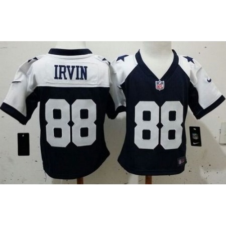 Toddler Nike Cowboys #88 Michael Irvin Navy Blue Thanksgiving Stitched NFL Elite Jersey