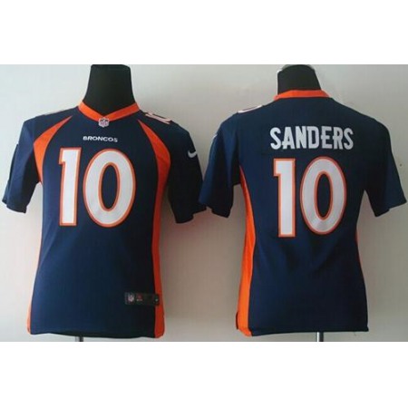 Nike Broncos #10 Emmanuel Sanders Blue Alternate Youth Stitched NFL New Elite Jersey