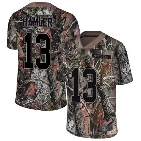 Nike Broncos #13 KJ Hamler Camo Youth Stitched NFL Limited Rush Realtree Jersey