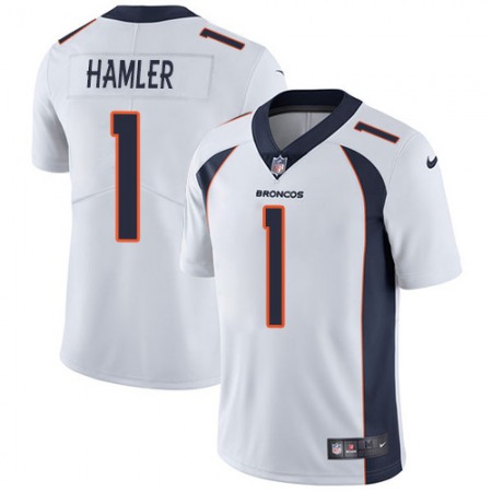 Nike Broncos #1 KJ Hamler White Youth Stitched NFL Vapor Untouchable Limited Jersey