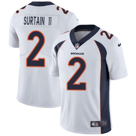 Nike Broncos #2 Patrick Surtain II White Youth Stitched NFL Vapor Untouchable Limited Jersey