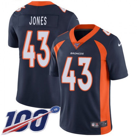 Nike Broncos #43 Joe Jones Navy Blue Alternate Youth Stitched NFL 100th Season Vapor Untouchable Limited Jersey