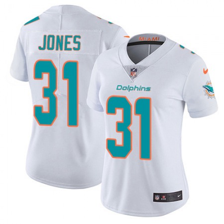 Nike Dolphins #31 Byron Jones White Women's Stitched NFL Vapor Untouchable Limited Jersey