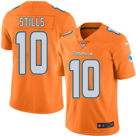 Nike Dolphins #10 Kenny Stills Orange Youth Stitched NFL Limited Rush Jersey