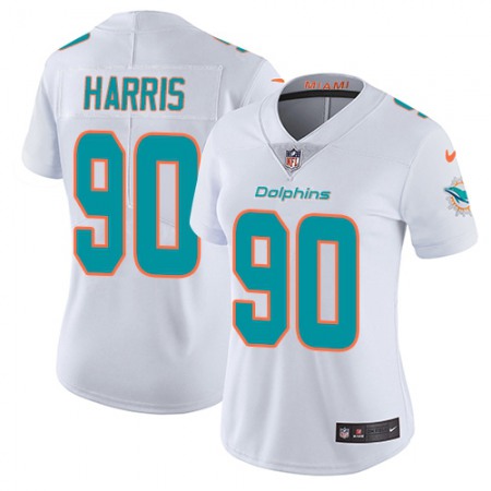 Nike Dolphins #90 Charles Harris White Women's Stitched NFL Vapor Untouchable Limited Jersey