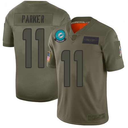 Nike Dolphins #11 DeVante Parker Camo Youth Stitched NFL Limited 2019 Salute to Service Jersey