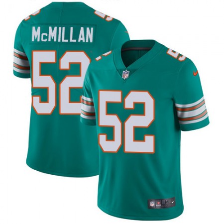 Nike Dolphins #52 Raekwon McMillan Aqua Green Alternate Youth Stitched NFL Vapor Untouchable Limited Jersey