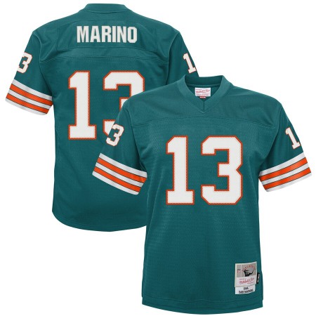 Youth Miami Dolphins #13 Dan Marino Mitchell & Ness Aqua 1984 Legacy Retired Player Jersey