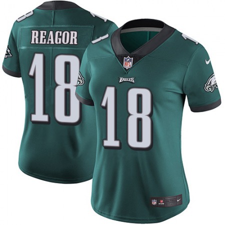 Nike Eagles #18 Jalen Reagor Green Team Color Women's Stitched NFL Vapor Untouchable Limited Jersey