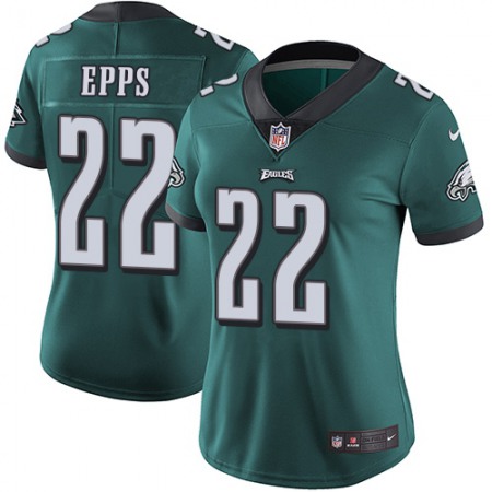 Nike Eagles #22 Marcus Epps Green Team Color Women's Stitched NFL Vapor Untouchable Limited Jersey