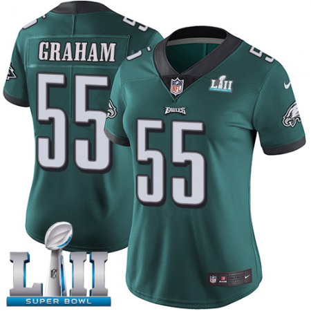 Nike Eagles #55 Brandon Graham Midnight Green Team Color Super Bowl LII Women's Stitched NFL Vapor Untouchable Limited Jersey