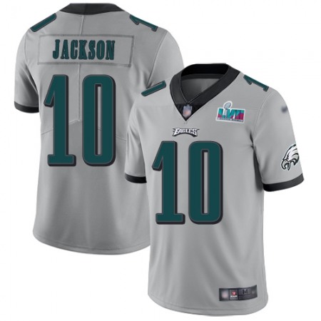 Nike Eagles #10 DeSean Jackson Silver Super Bowl LVII Patch Youth Stitched NFL Limited Inverted Legend Jersey