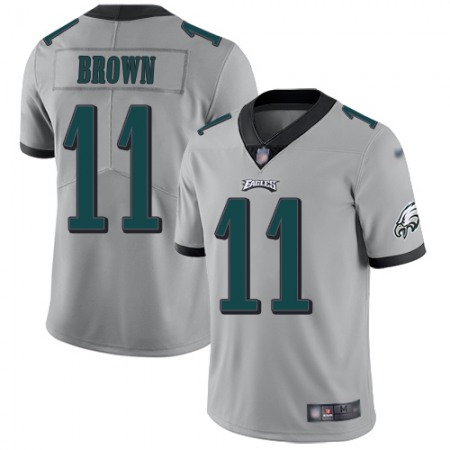 Nike Eagles #11 A.J. Brown Silver Youth Stitched NFL Limited Inverted Legend Jersey