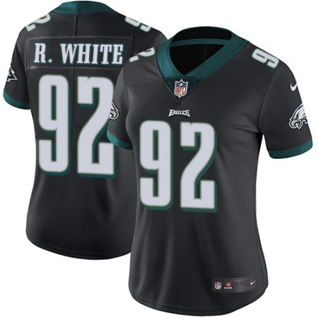 Nike Eagles #92 Reggie White Black Alternate Women's Stitched NFL Vapor Untouchable Limited Jersey