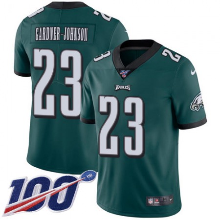 Nike Eagles #23 C.J. Gardner-Johnson Green Team Color Youth Stitched NFL 100th Season Vapor Untouchable Limited Jersey