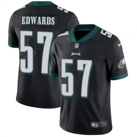 Nike Eagles #57 T. J. Edwards Black Alternate Youth Stitched NFL Vapor Untouchable Limited Jersey