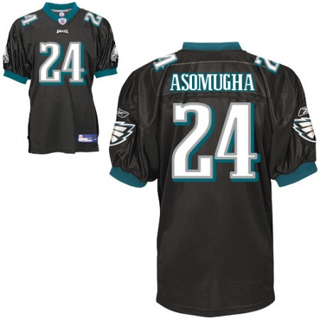 Eagles #24 Nnamdi Asomugha Black Stitched Youth NFL Jersey