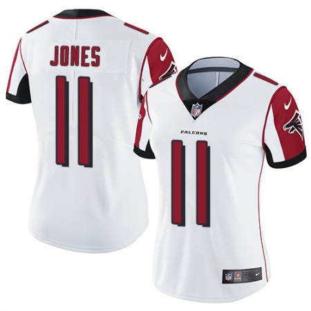 Nike Falcons #11 Julio Jones White Women's Stitched NFL Vapor Untouchable Limited Jersey