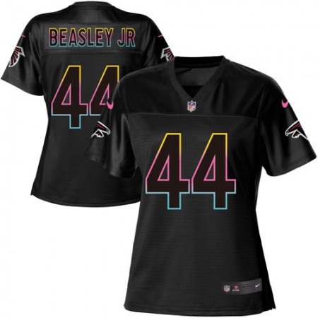 Nike Falcons #44 Vic Beasley Jr Black Women's NFL Fashion Game Jersey