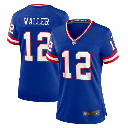 New York Giants #12 Darren Waller Royal Women's Nike Classic Player Game Jersey