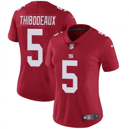 Nike Giants #5 Kayvon Thibodeaux Red Women's Stitched NFL Limited Inverted Legend Jersey