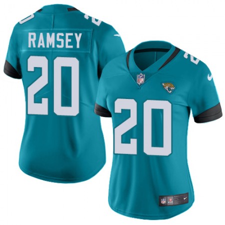 Nike Jaguars #20 Jalen Ramsey Teal Green Alternate Women's Stitched NFL Vapor Untouchable Limited Jersey